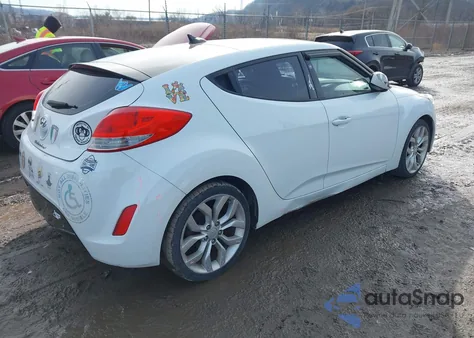 2013 Hyundai Veloster Base W/Gray из США, поврежденный, VIN KMHTC6ADXDU172829